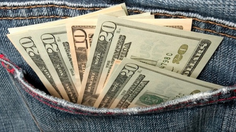 cash in the pocket